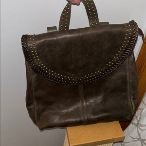 Free people leather backpack